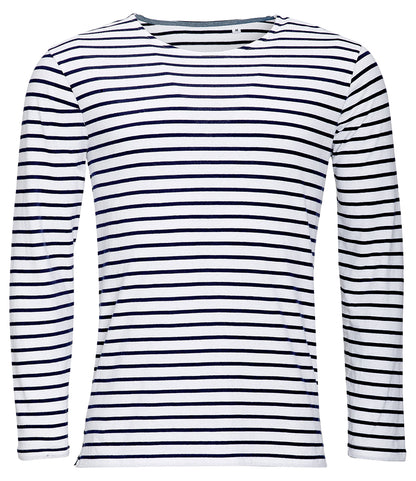 SOL'S Marine Long Sleeve Striped T-Shirt