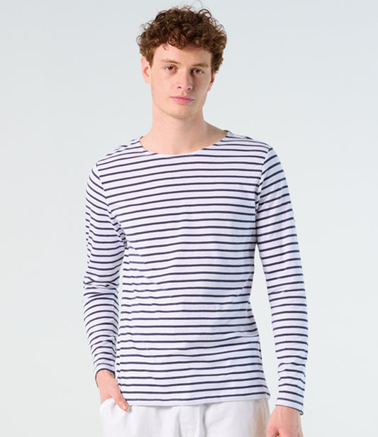 SOL'S Marine Long Sleeve Striped T-Shirt