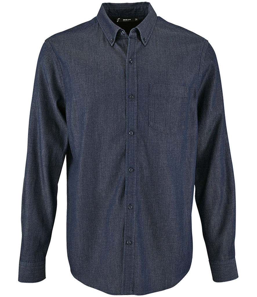 SOL'S Barry Long Sleeve Denim Shirt