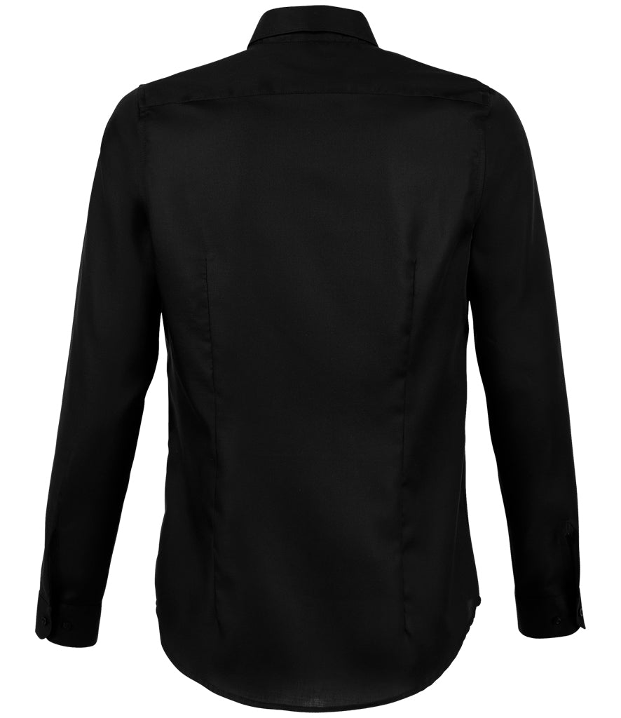 NEOBLU Ladies Blaise Long Sleeve Shirt | Deep Black