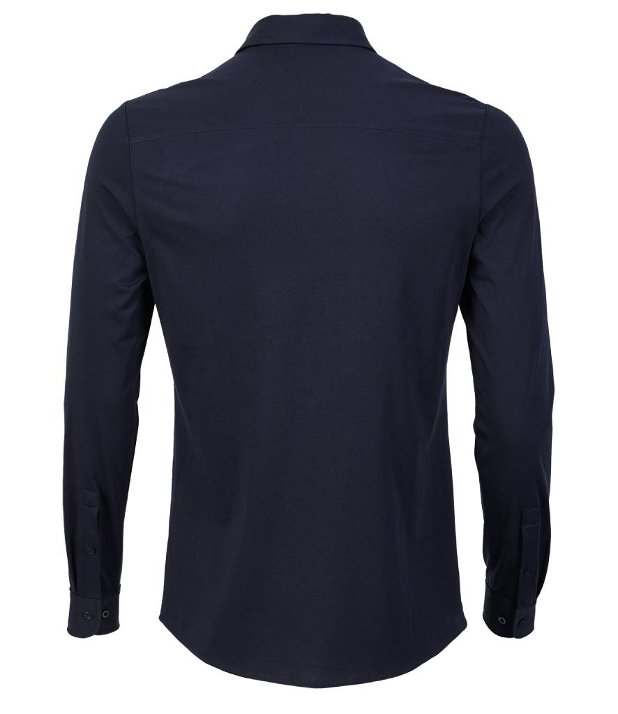 NEOBLU Balthazar Jersey Long Sleeve Shirt | Deep Black