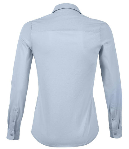 NEOBLU Ladies Balthazar Jersey Long Sleeve Shirt | Soft Blue