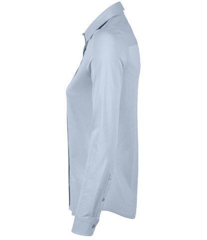 NEOBLU Ladies Balthazar Jersey Long Sleeve Shirt | Soft Blue