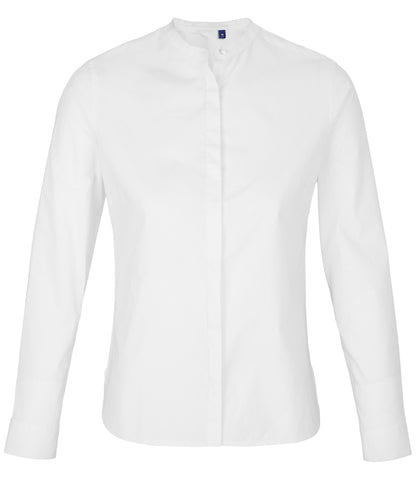 NEOBLU Ladies Bart Mao Collar Long Sleeve Poplin Shirt