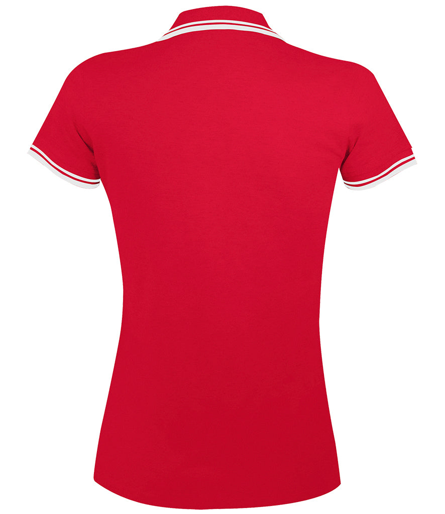 SOL'S Ladies Pasadena Tipped Cotton Piqué Polo Shirt