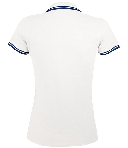 SOL'S Ladies Pasadena Tipped Cotton Piqué Polo Shirt