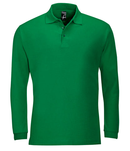 SOL'S Winter II Long Sleeve Cotton Piqué Polo Shirt