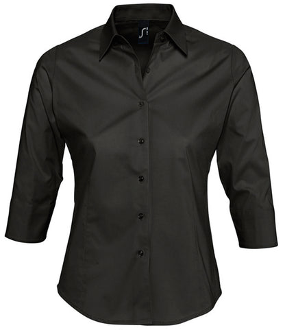 SOL'S Ladies Effect 3/4 Sleeve Fitted Shirt