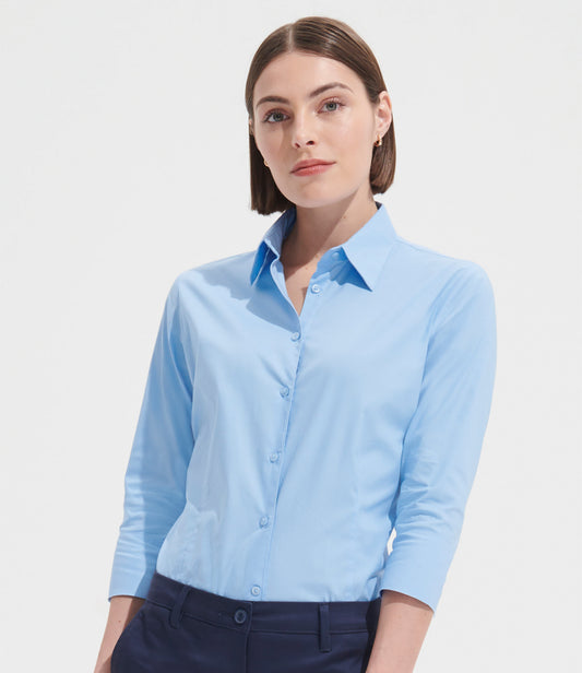 SOL'S Ladies Effect 3/4 Sleeve Fitted Shirt