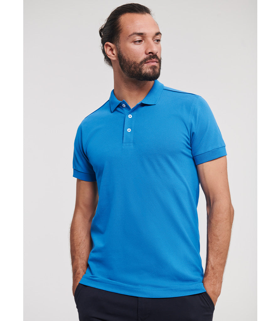 Russell Stretch Piqué Polo Shirt