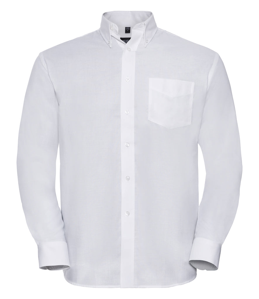 Russell Collection Long Sleeve Easy Care Oxford Shirt