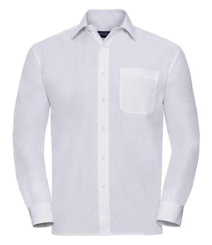 Russell Collection Long Sleeve Easy Care Poplin Shirt