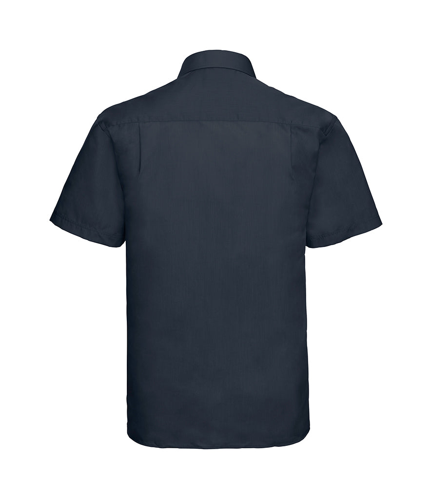 Russell Collection Short Sleeve Easy Care Poplin Shirt