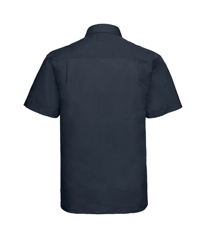 Russell Collection Short Sleeve Easy Care Poplin Shirt