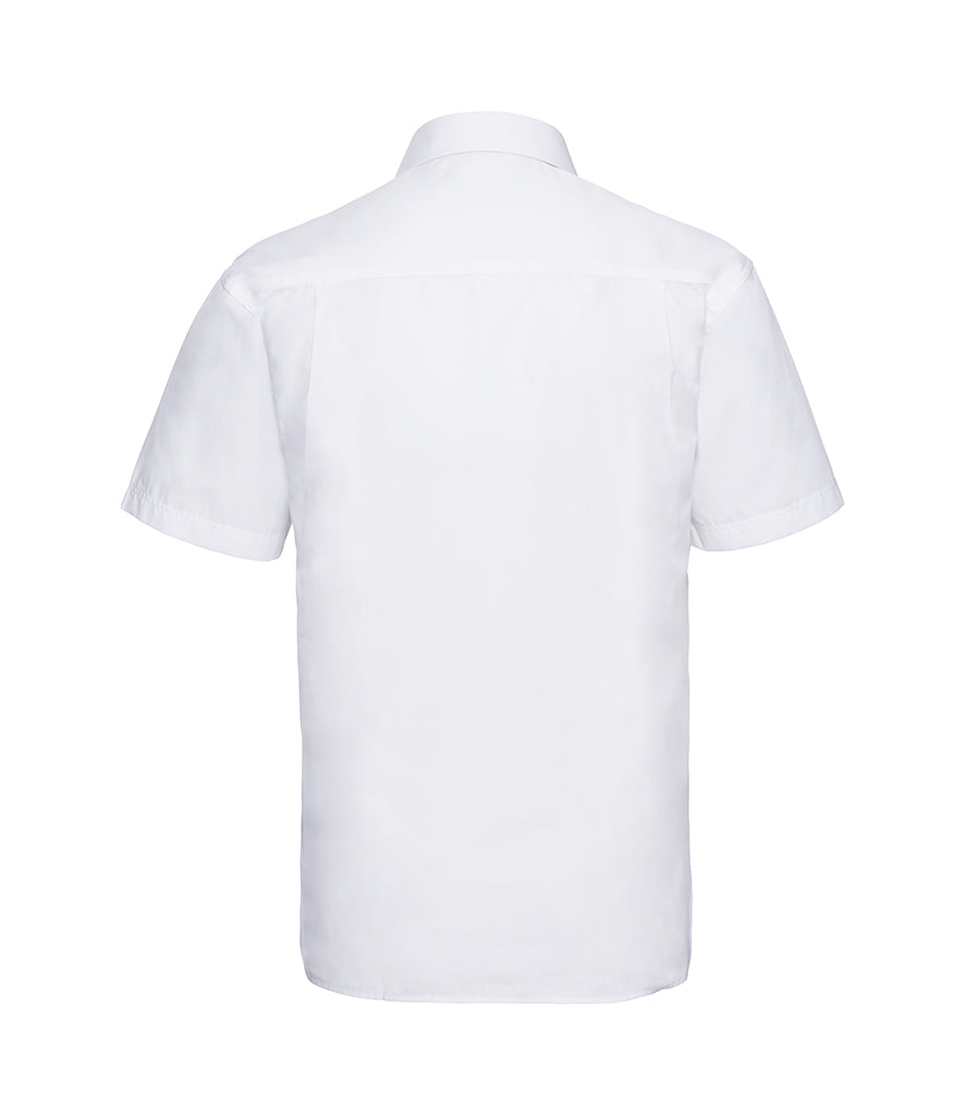 Russell Collection Short Sleeve Easy Care Poplin Shirt