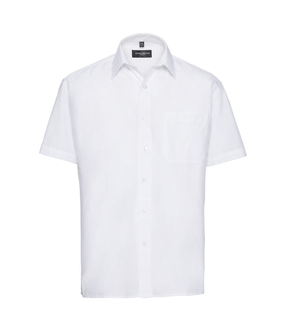 Russell Collection Short Sleeve Easy Care Poplin Shirt