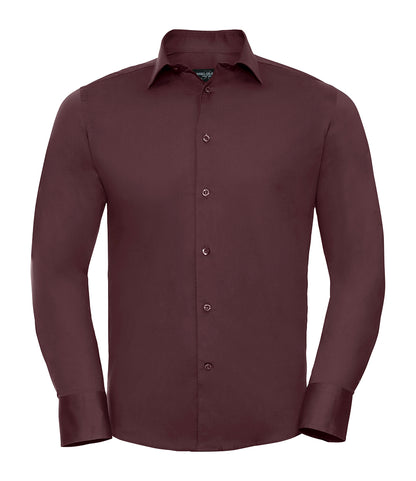 Russell Collection Long Sleeve Easy Care Fitted Shirt