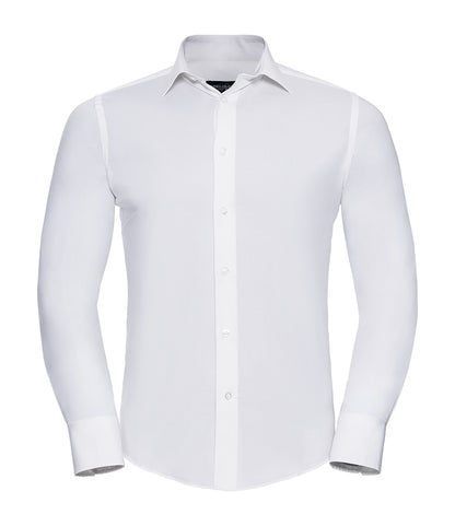 Russell Collection Long Sleeve Easy Care Fitted Shirt