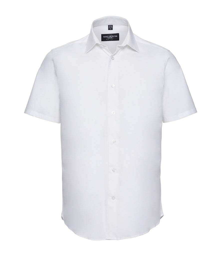 Russell Collection Short Sleeve Easy Care Fitted Shirt