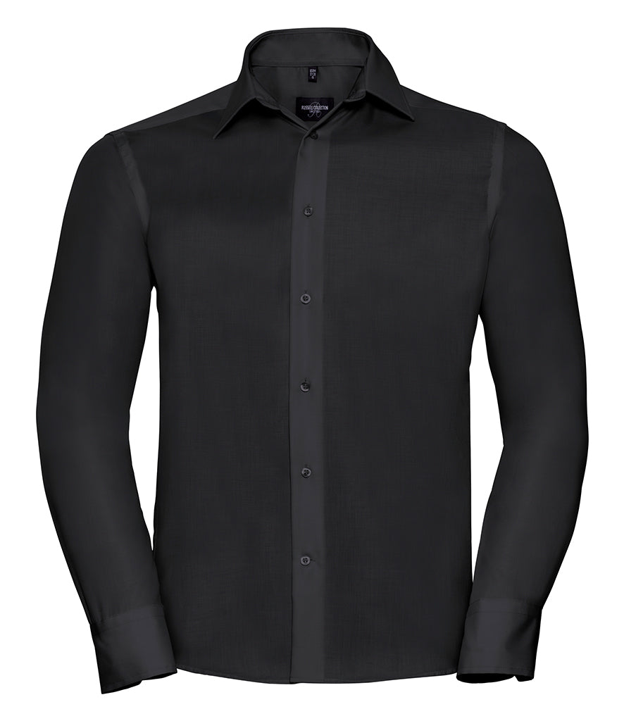 Russell Collection Long Sleeve Tailored Ultimate Non-Iron Shirt