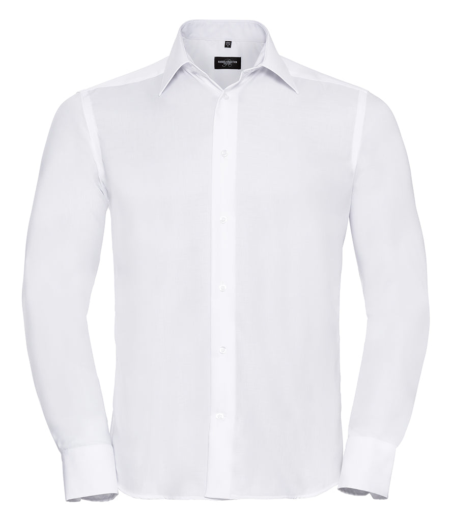 Russell Collection Long Sleeve Tailored Ultimate Non-Iron Shirt