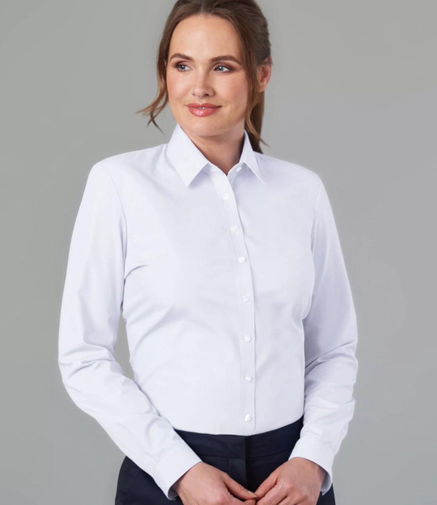 Brook Taverner Ladies Selene Long Sleeve Poplin Shirt