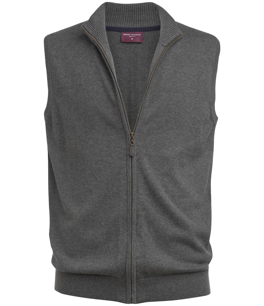 Brook Taverner Lincoln Knitted Zip Gilet