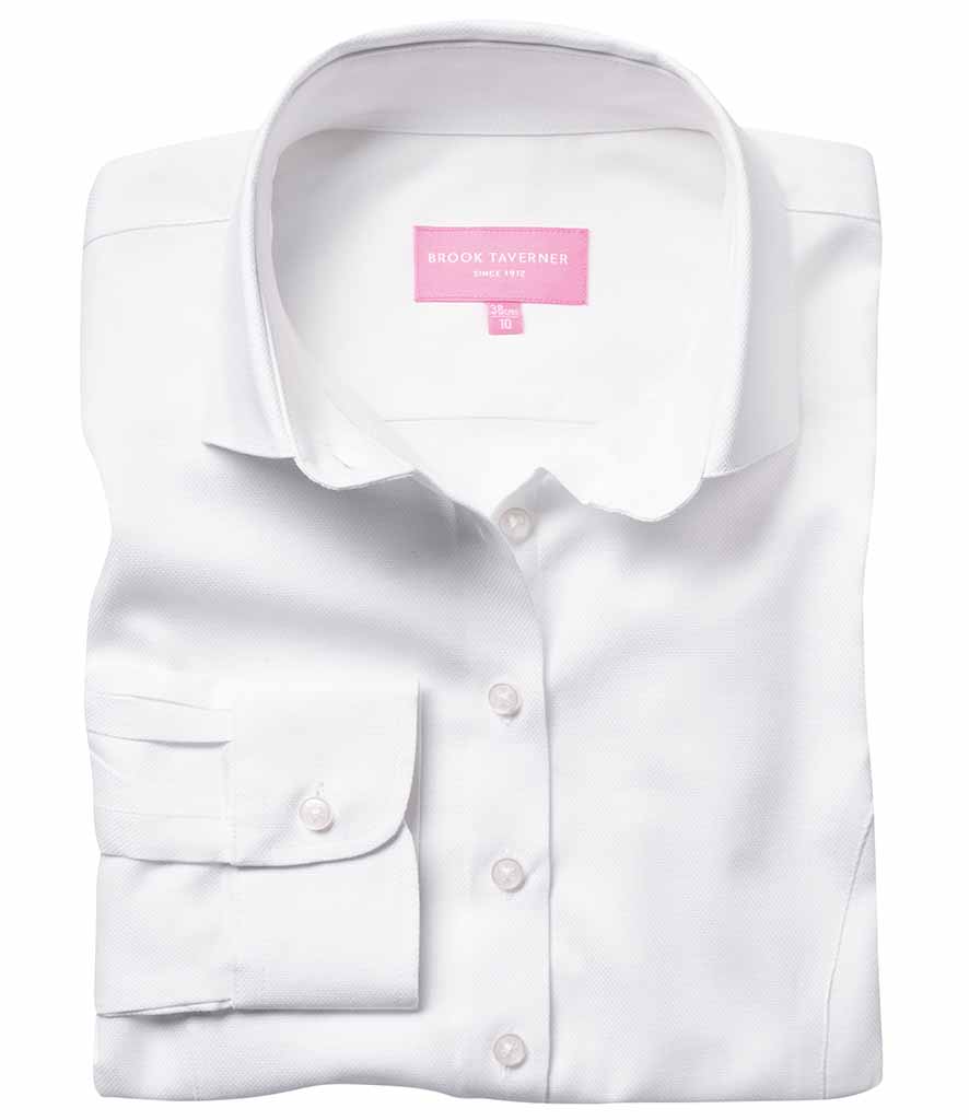 Brook Taverner Ladies Aspen Long Sleeve Oxford Shirt