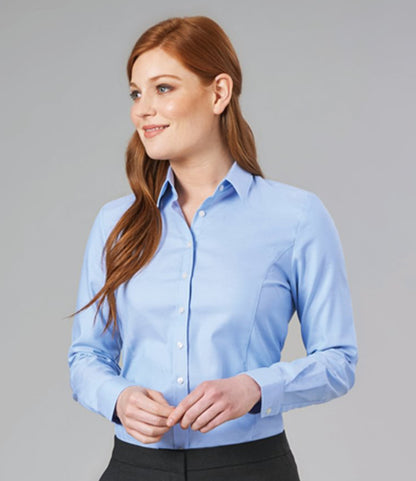 Brook Taverner Ladies Albany Long Sleeve Classic Oxford Shirt