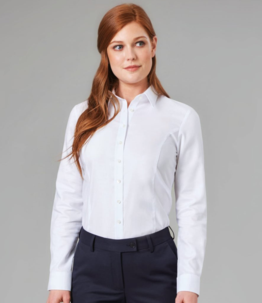 Brook Taverner Ladies Albany Long Sleeve Classic Oxford Shirt