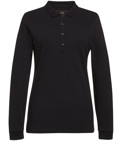 Brook Taverner Ladies Anna Long Sleeve Polo Shirt