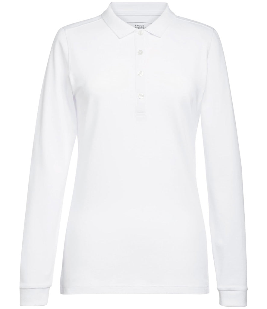 Brook Taverner Ladies Anna Long Sleeve Polo Shirt