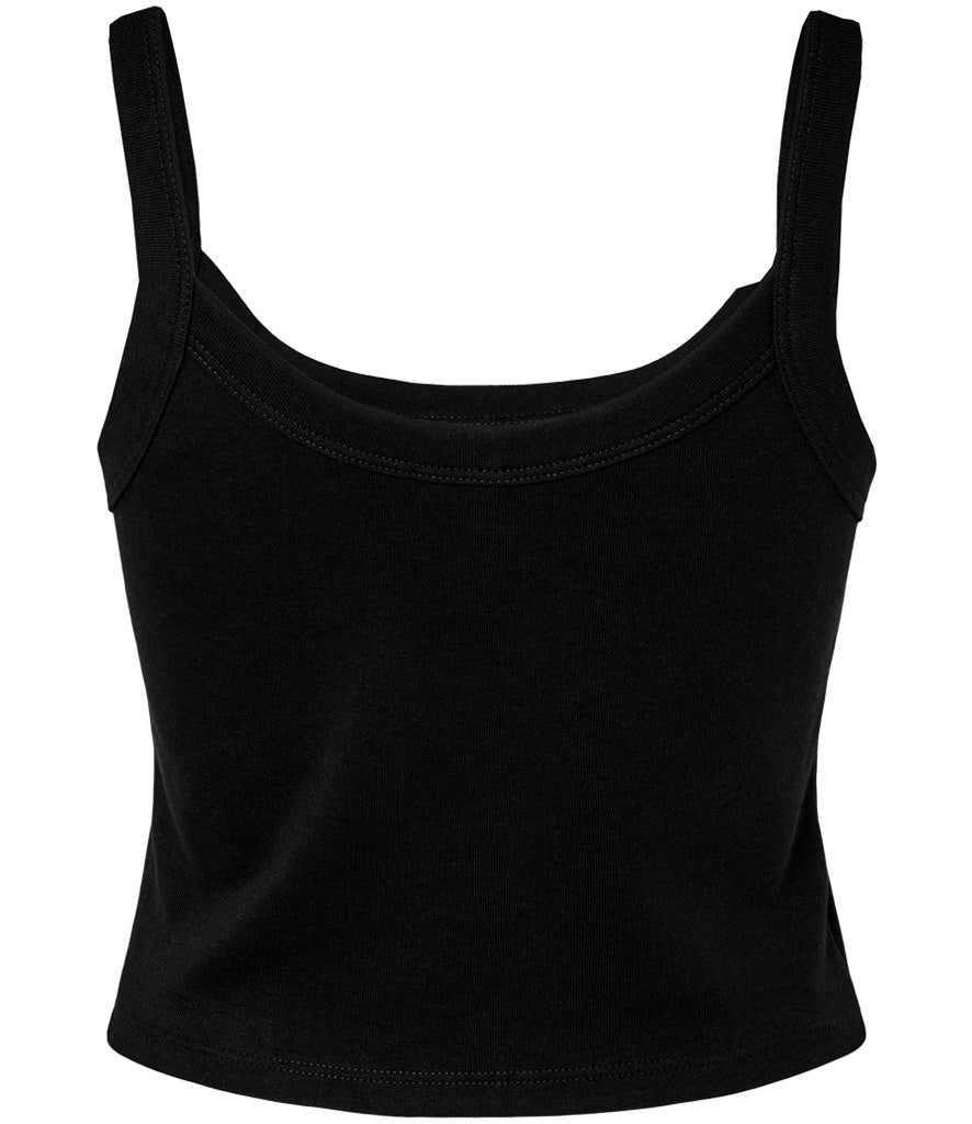 Bella Ladies Micro Rib Spaghetti Strap Tank Top