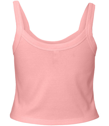 Bella Ladies Micro Rib Spaghetti Strap Tank Top