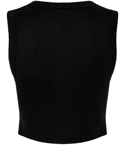 Bella Ladies Micro Rib Muscle Crop Tank Top