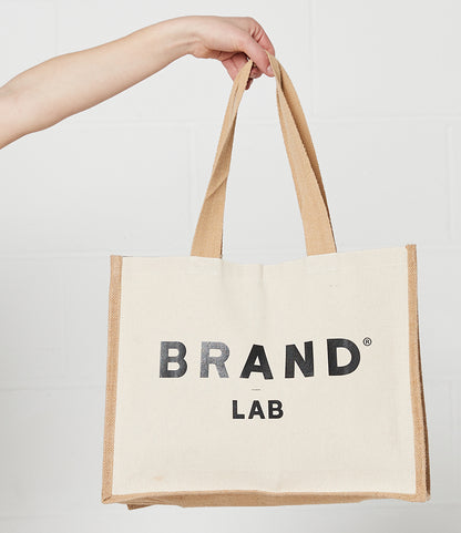 Brand Lab Jute and Canvas Shopper