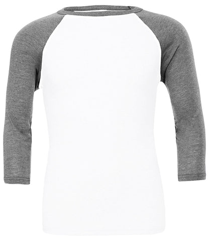 Canvas Unisex 3/4 Sleeve Baseball T-Shirt