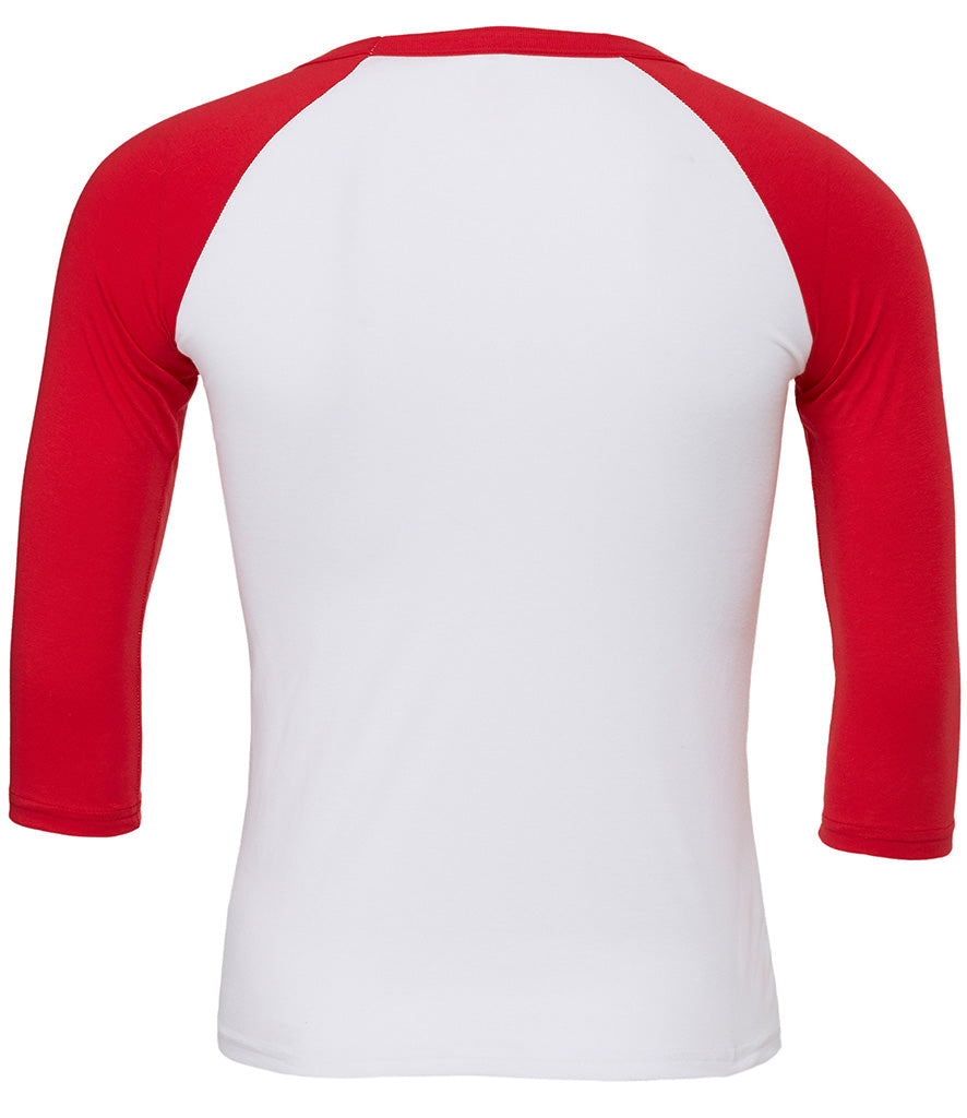 Canvas Unisex 3/4 Sleeve Baseball T-Shirt