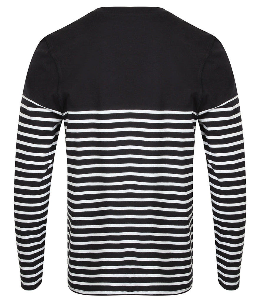 Front Row Unisex Long Sleeve Breton Striped T-Shirt