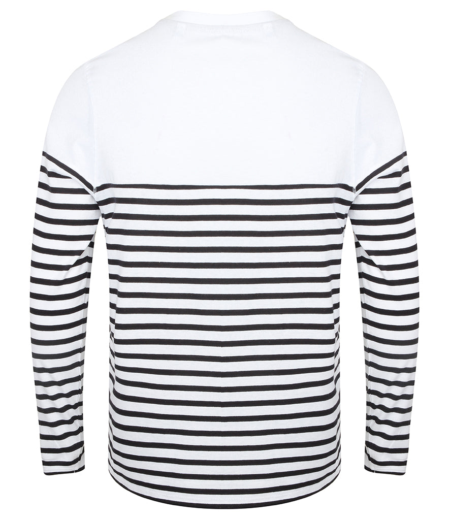 Front Row Unisex Long Sleeve Breton Striped T-Shirt