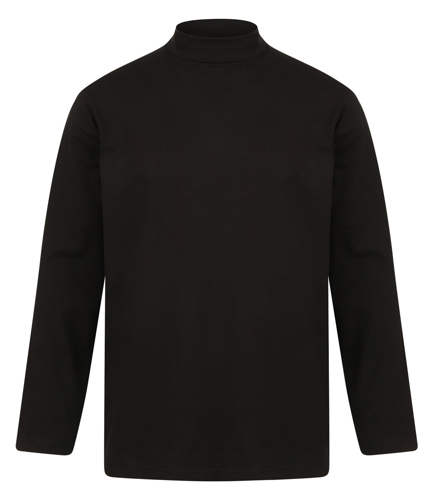 Henbury Long Sleeve Roll Neck Top