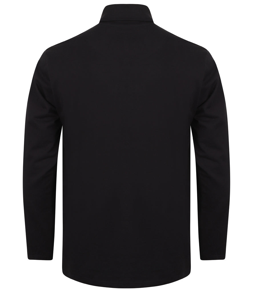 Henbury Long Sleeve Roll Neck Top