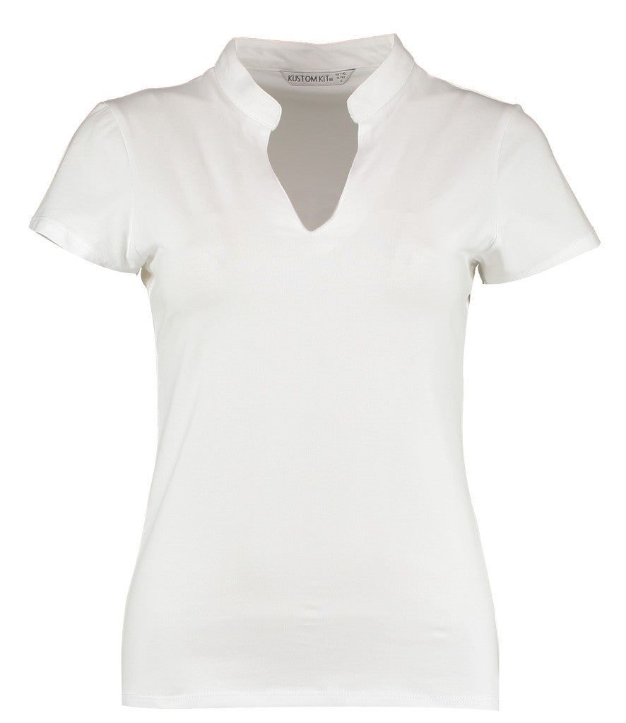 Kustom Kit Ladies V Neck Corporate Top