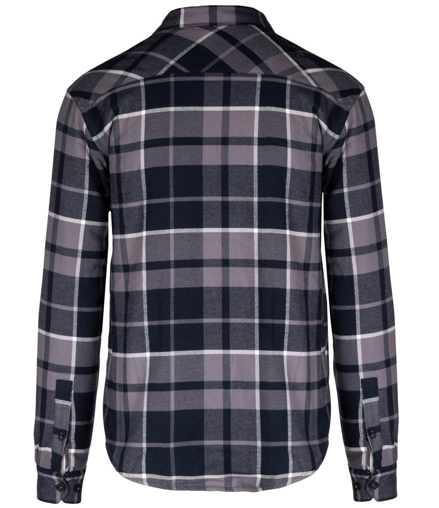 Kariban Sherpa Lined Checked Shirt Jacket