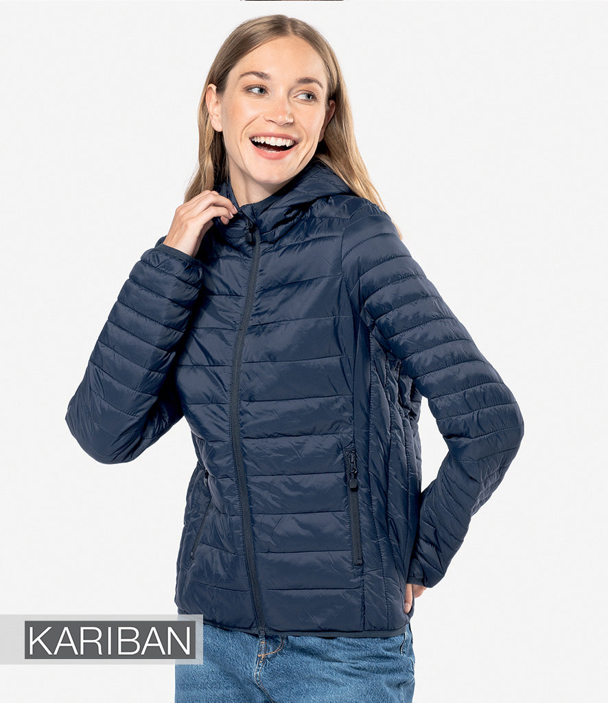 Kariban Ladies Lightweight Hooded Padded Jacket