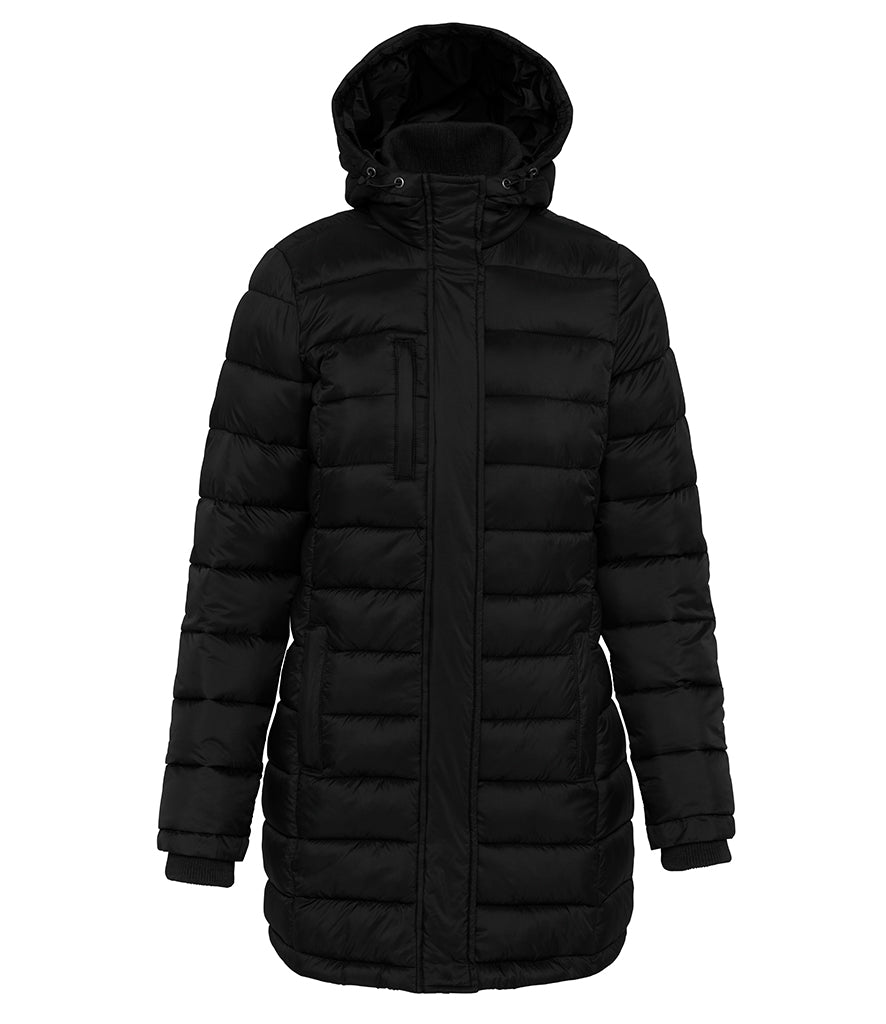 Kariban Ladies Lightweight Long Padded Parka Jacket