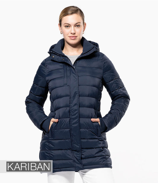 Kariban Ladies Lightweight Long Padded Parka Jacket