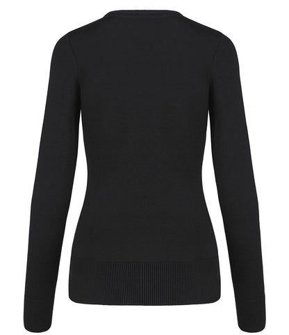 Kariban Ladies Cotton Acrylic V Neck Sweater