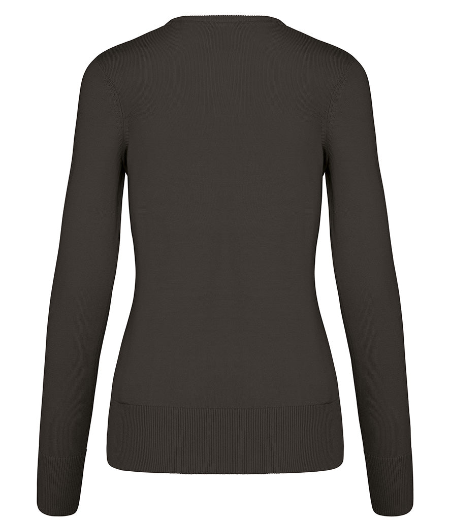 Kariban Ladies Cotton Acrylic V Neck Sweater