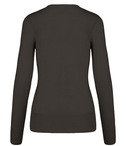 Kariban Ladies Cotton Acrylic V Neck Sweater